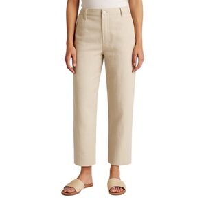 Alex Mill - 100% Linen Straight-Leg Pants Beige Natural Sz 8